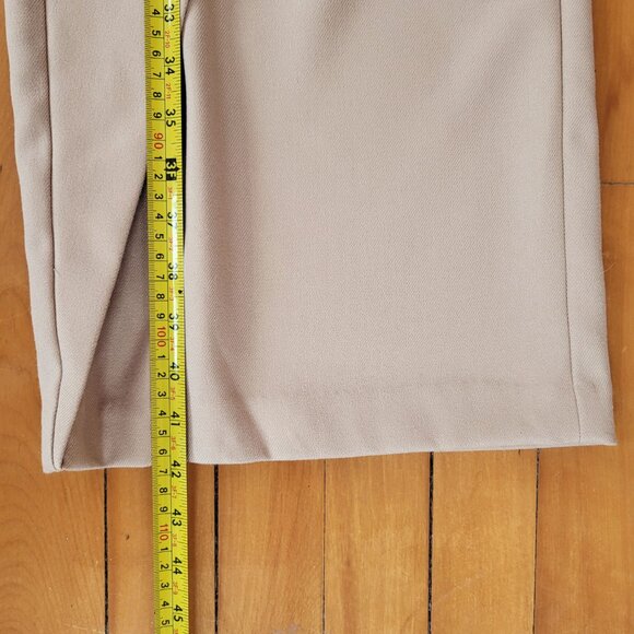 Zara Wrap Effect Wide Pants Tan Beige M High Waisted Wide Legs pareo trousers - Picture 10 of 17